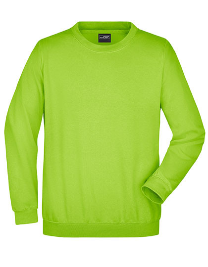 James&Nicholson Round Sweat Heavy Lime Green