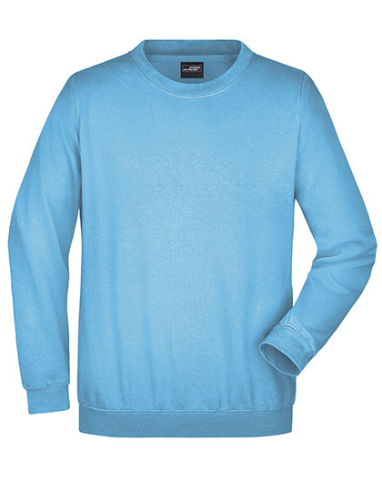 James&Nicholson Round Sweat Heavy Sky Blue