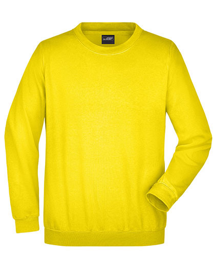 James&Nicholson Round Sweat Heavy Sun Yellow