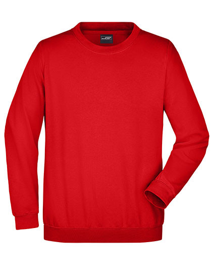 James&Nicholson Round Sweat Heavy Tomato