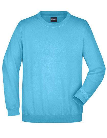 James&Nicholson Round Sweat Heavy Turquoise
