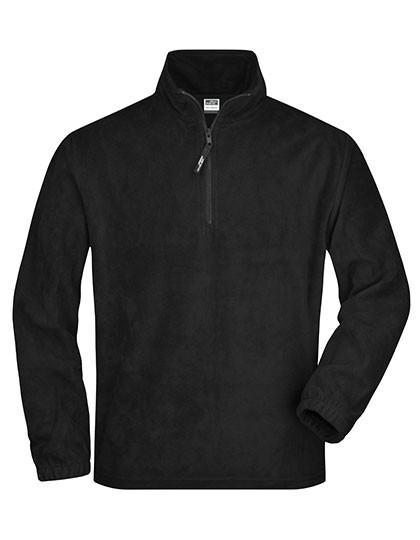 James&Nicholson Half-Zip Fleece Black
