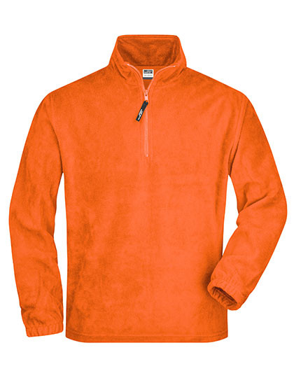 James&Nicholson Half-Zip Fleece Orange