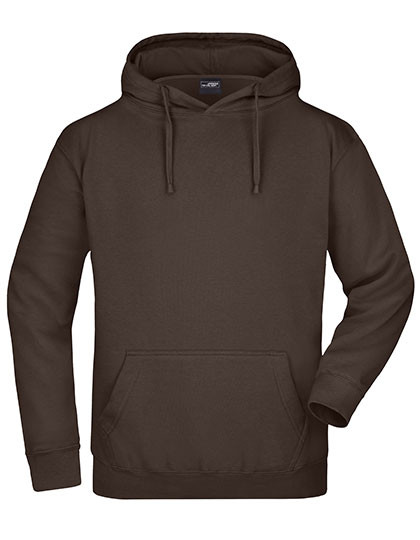 James&Nicholson Hooded Sweat Brown