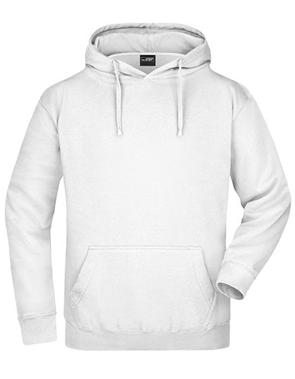 James&Nicholson Hooded Sweat White