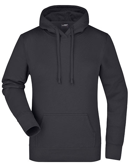 James&Nicholson Ladies´ Hooded Sweat Black