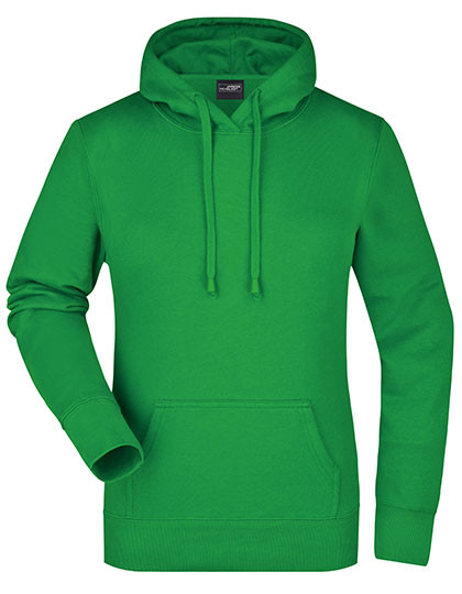 James&Nicholson Ladies´ Hooded Sweat Fern Green
