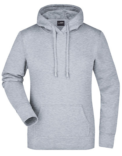 James&Nicholson Ladies´ Hooded Sweat Grey Heather