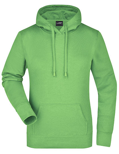 James&Nicholson Ladies´ Hooded Sweat Lime Green