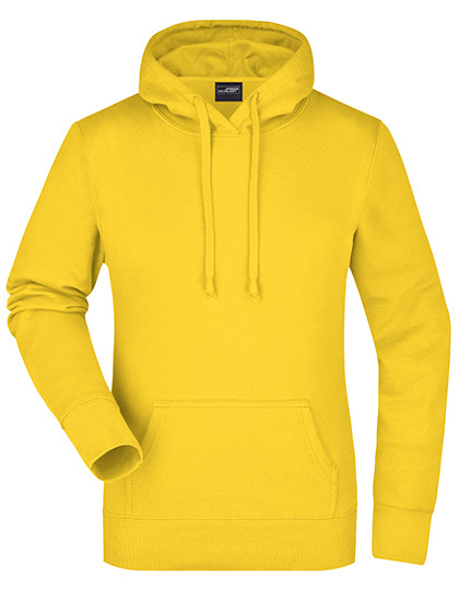 James&Nicholson Ladies´ Hooded Sweat Sun Yellow
