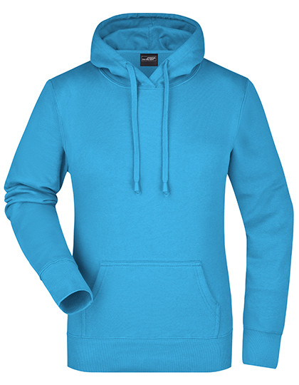 James&Nicholson Ladies´ Hooded Sweat Turquoise