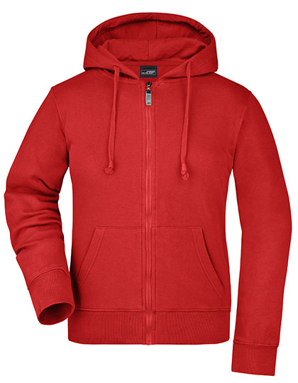 James&Nicholson Ladies´ Hooded Jacket Red