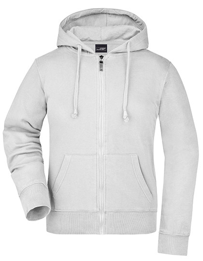 James&Nicholson Ladies´ Hooded Jacket White