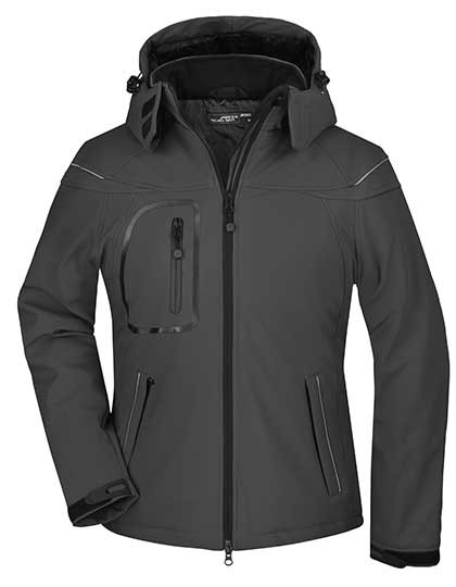 James&Nicholson Ladies´ Winter Softshell Jacket Black