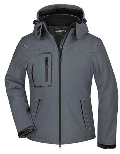 James&Nicholson Ladies´ Winter Softshell Jacket Carbon