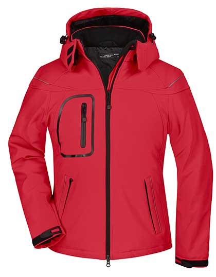 James&Nicholson Ladies´ Winter Softshell Jacket Red