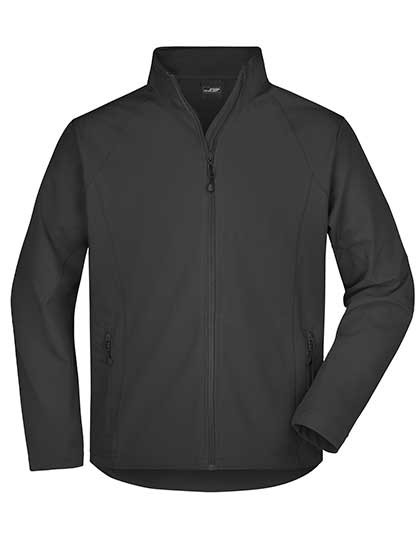 James&Nicholson Men´s Softshell Jacket Black