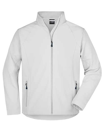 James&Nicholson Men´s Softshell Jacket Off White