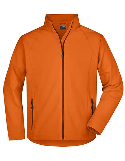 James&Nicholson Men´s Softshell Jacket Orange