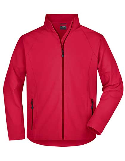 James&Nicholson Men´s Softshell Jacket Red
