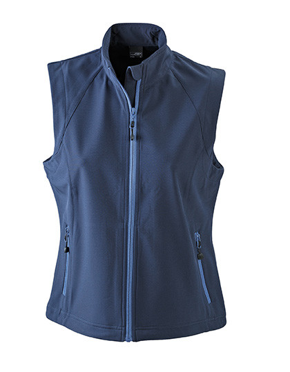 James&Nicholson Ladies´ Softshell Vest Navy