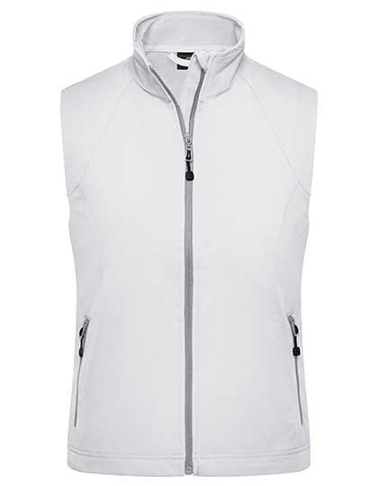 James&Nicholson Ladies´ Softshell Vest Off White