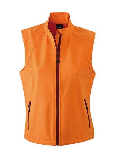 James&Nicholson Ladies´ Softshell Vest Orange