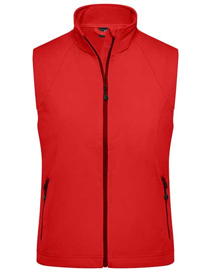 James&Nicholson Ladies´ Softshell Vest Red