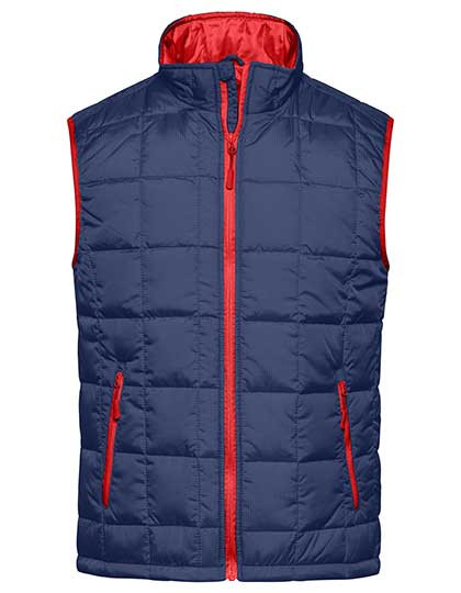 James&Nicholson Men´s Padded Light Weight Vest Navy