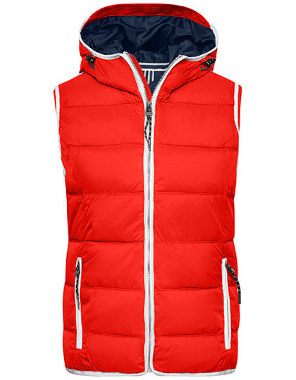 James&Nicholson Ladies´ Maritime Vest Red