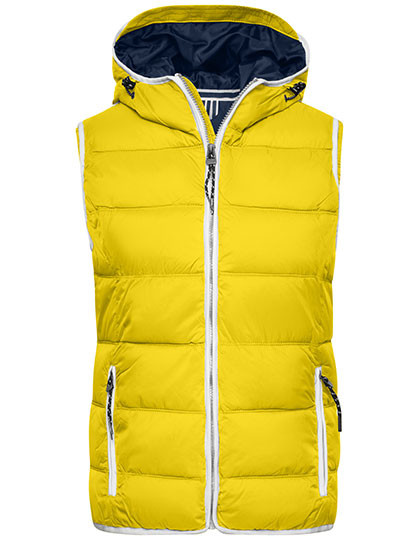 James&Nicholson Ladies´ Maritime Vest Sun Yellow