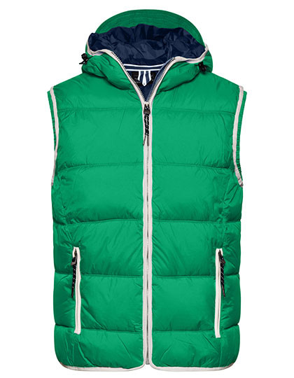 James&Nicholson Men´s Maritime Vest Irish Green