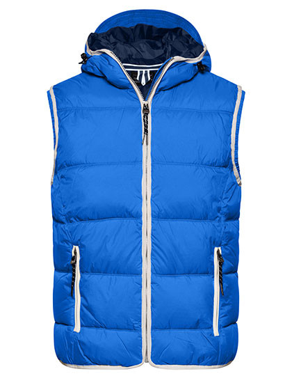 James&Nicholson Men´s Maritime Vest Nautic Blue