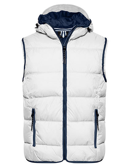 James&Nicholson Men´s Maritime Vest White