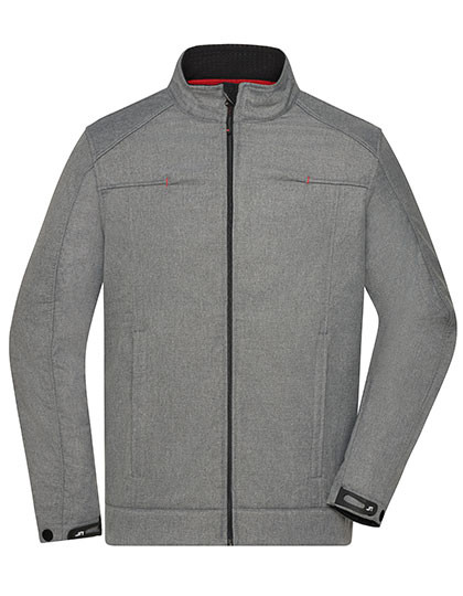 James&Nicholson Men´s Softshell Jacket Light Melange