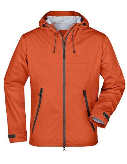 James&Nicholson Men´s Outdoor Jacket Dark Orange