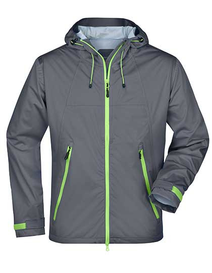 James&Nicholson Men´s Outdoor Jacket Iron Grey