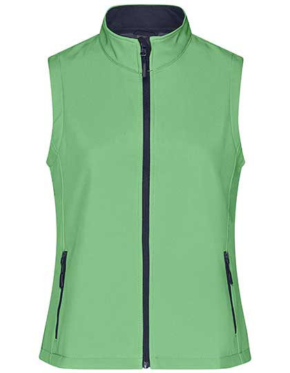 James&Nicholson Ladies´ Promo Softshell Vest Green