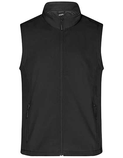 James&Nicholson Men´s Promo Softshell Vest Black