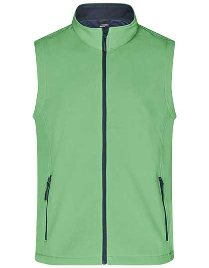 James&Nicholson Men´s Promo Softshell Vest Green