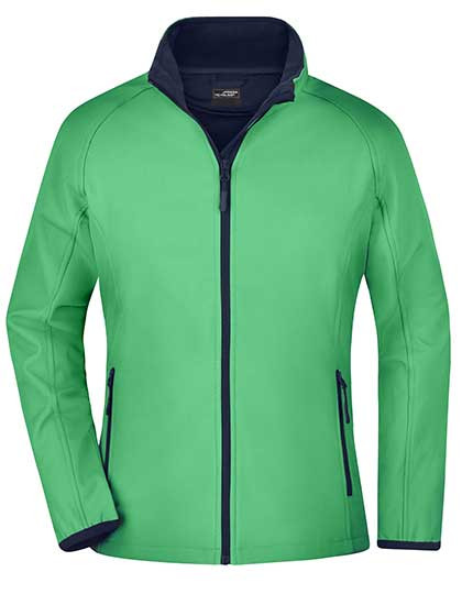 James&Nicholson Ladies´ Promo Softshell Jacket Green