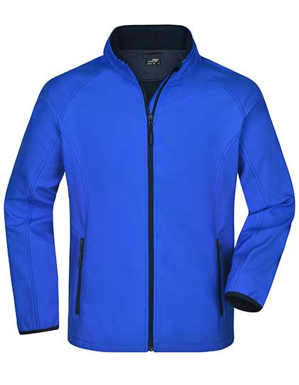 James&Nicholson Men´s Promo Softshell Jacket Nautic Blue