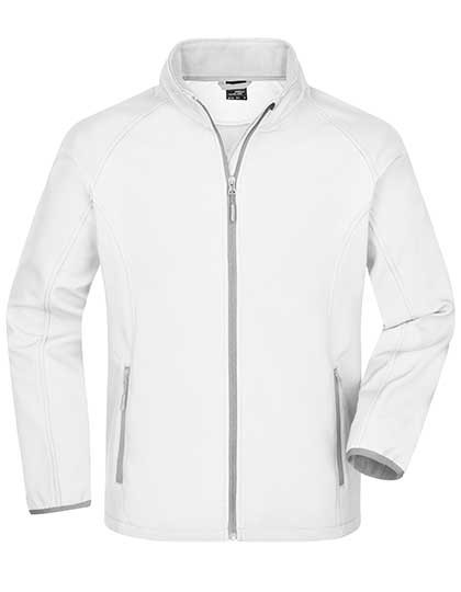 James&Nicholson Men´s Promo Softshell Jacket White