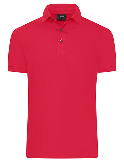 Daiber Men´s Mercerised Polo Slim Fit Light Red