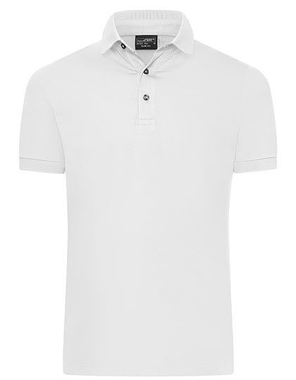 Daiber Men´s Mercerised Polo Slim Fit White