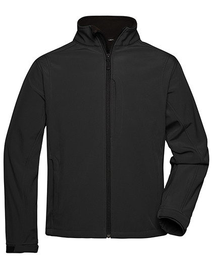 James&Nicholson Men´s Softshell Jacket Black