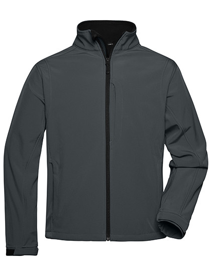 James&Nicholson Men´s Softshell Jacket Carbon