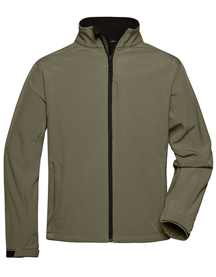 James&Nicholson Men´s Softshell Jacket Olive