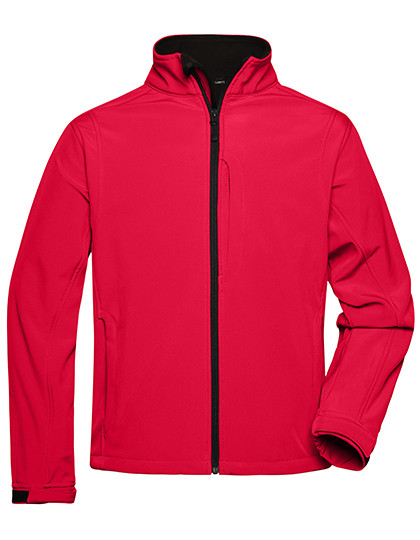 James&Nicholson Men´s Softshell Jacket Red