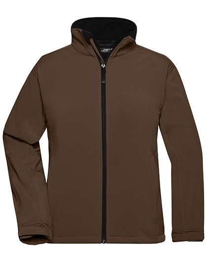 James&Nicholson Ladies´ Softshell Jacket Brown